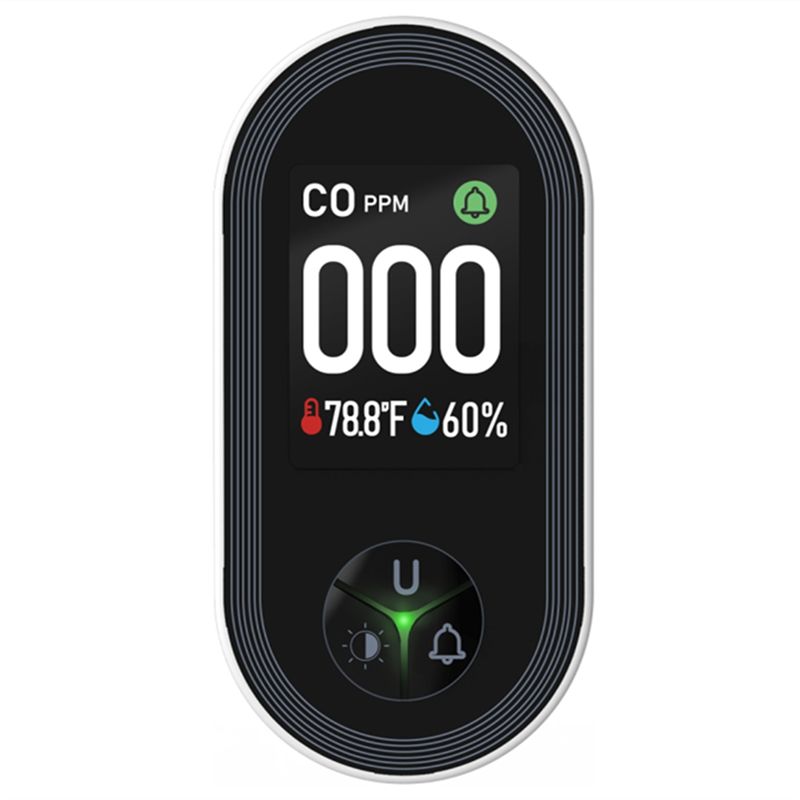 Co Detector Plug - Monitor CO Bawaan Peringatan Suara Alarm
