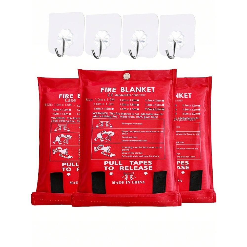 Fire Blanket Kitchen - Selimut Api 39,37 X 39,37 Inci