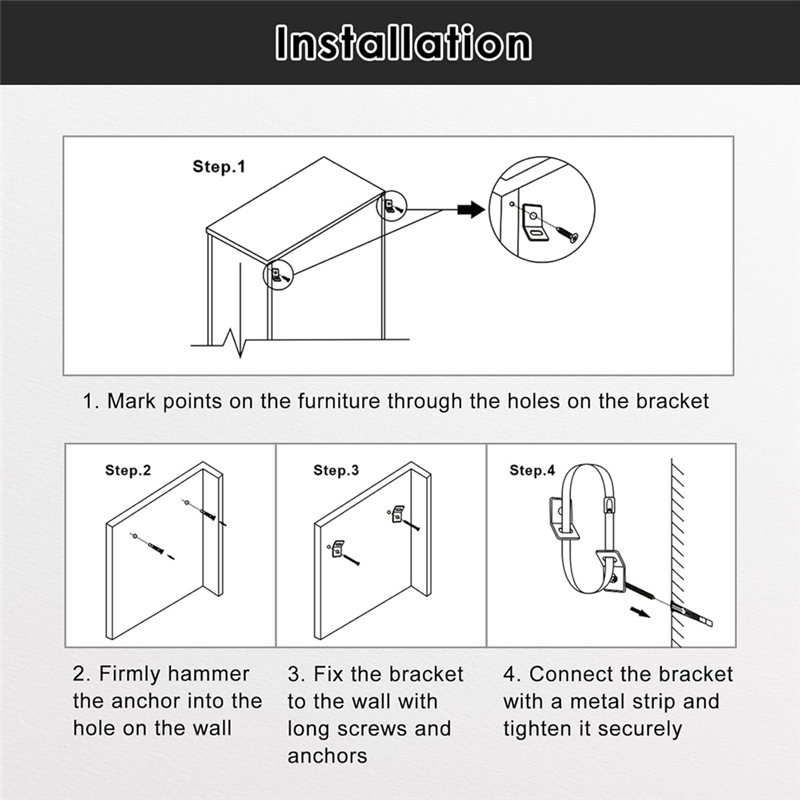 Earthquake Anchor Strap - AT19-Tali Gempa Bumi untuk Kabinet Rak