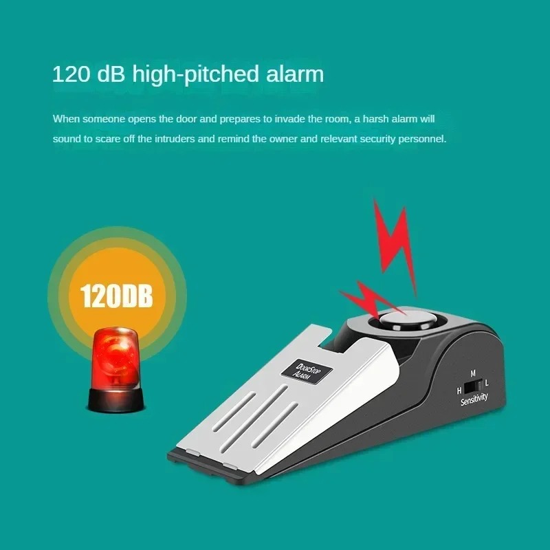 Door Stop Alarm - Alarm Keamanan Pintu Portabel, Pengaman Pintu