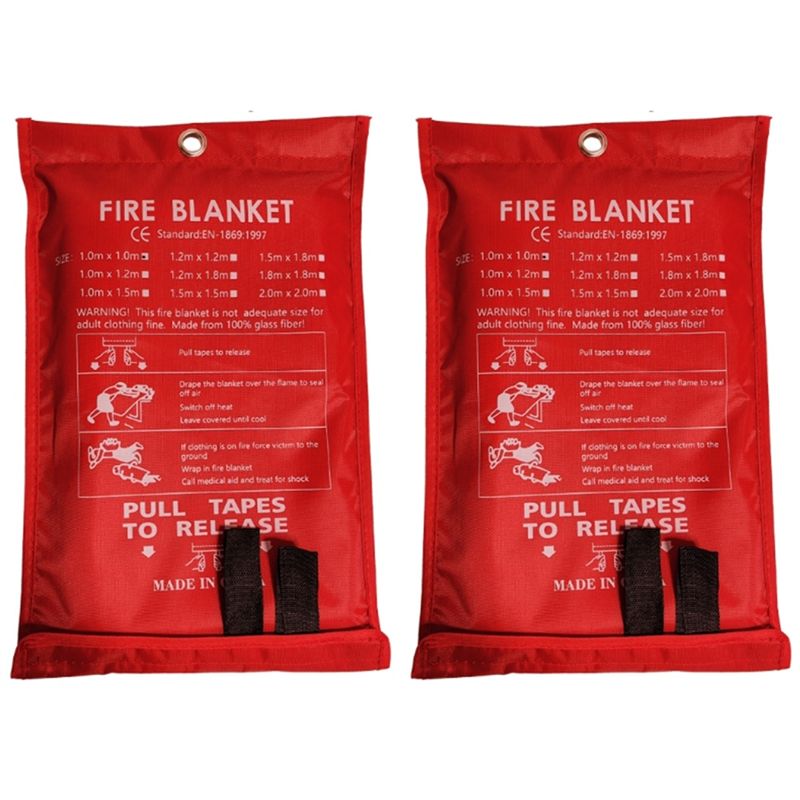 Fire Blanket Kitchen - Hari Promosi 2PCS Selimut Darurat Anti