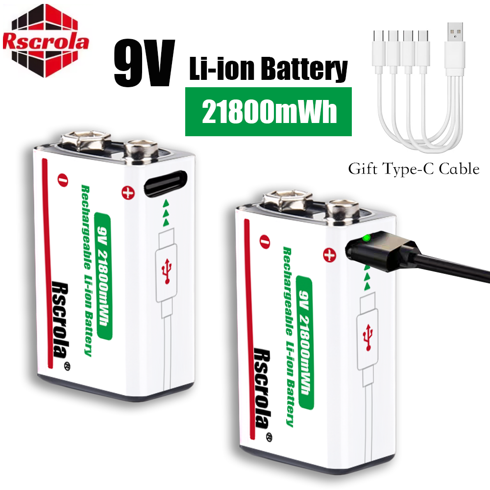 Smoke Detector Interconnected - Baterai Lithium Ion 9V Isi Ulang