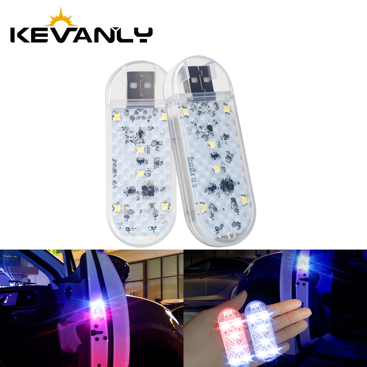 Emergency Exit Sign - 1/2pcs Lampu Strobo LED Pintu Mobil