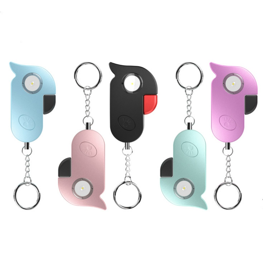 Personal Alarm Keychain - Gantungan Kunci Alarm Anti-Serigala Berbentuk Burung,