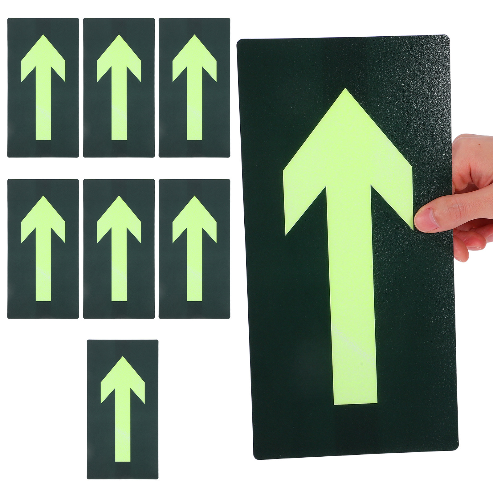 Emergency Exit Sign - 8Pcs Stiker Penunjuk Arah Keluar Malam