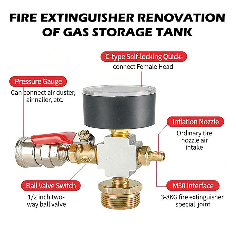 Fire Extinguisher Small - Kit Konversi Adaptor Tekanan Pompa Udara