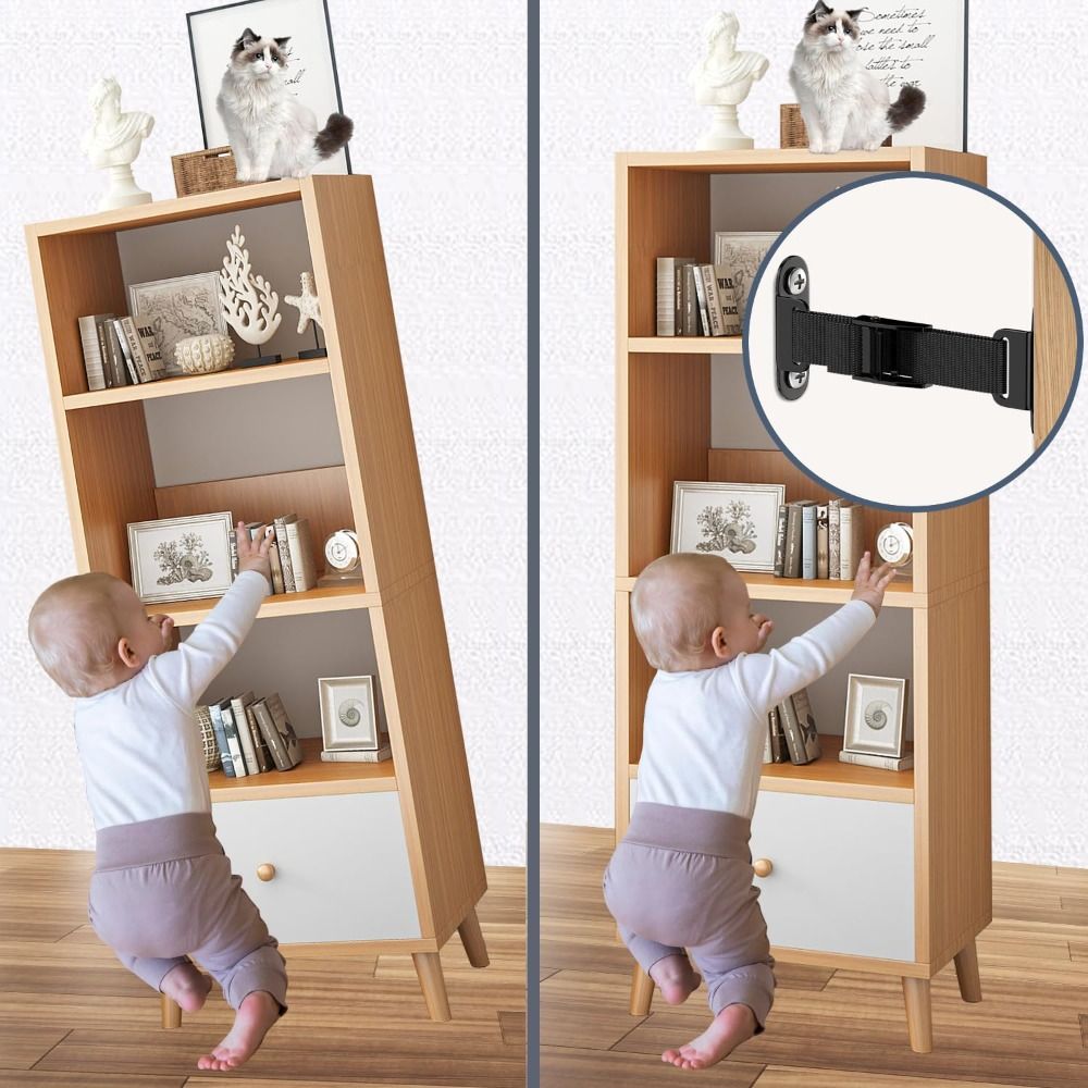 Earthquake Anchor Strap - Perlengkapan Pengaman Furnitur Anti Gempa, Perlengkapan