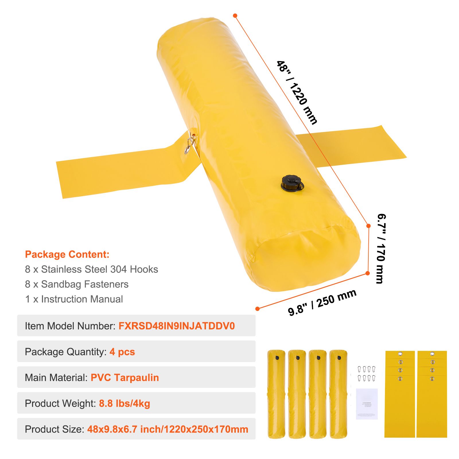 Flood Barrier Bag - Penghalang Banjir, Alternatif Karung Pasir Kantong
