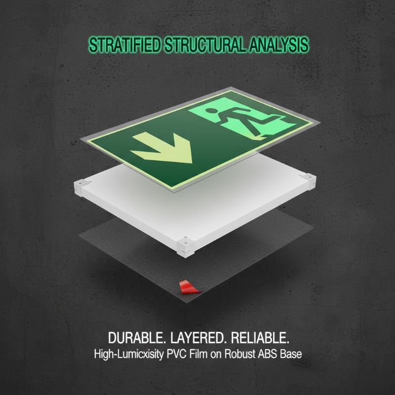 Emergency Exit Sign - 1 Lembar Stiker Label Tanda Keluar