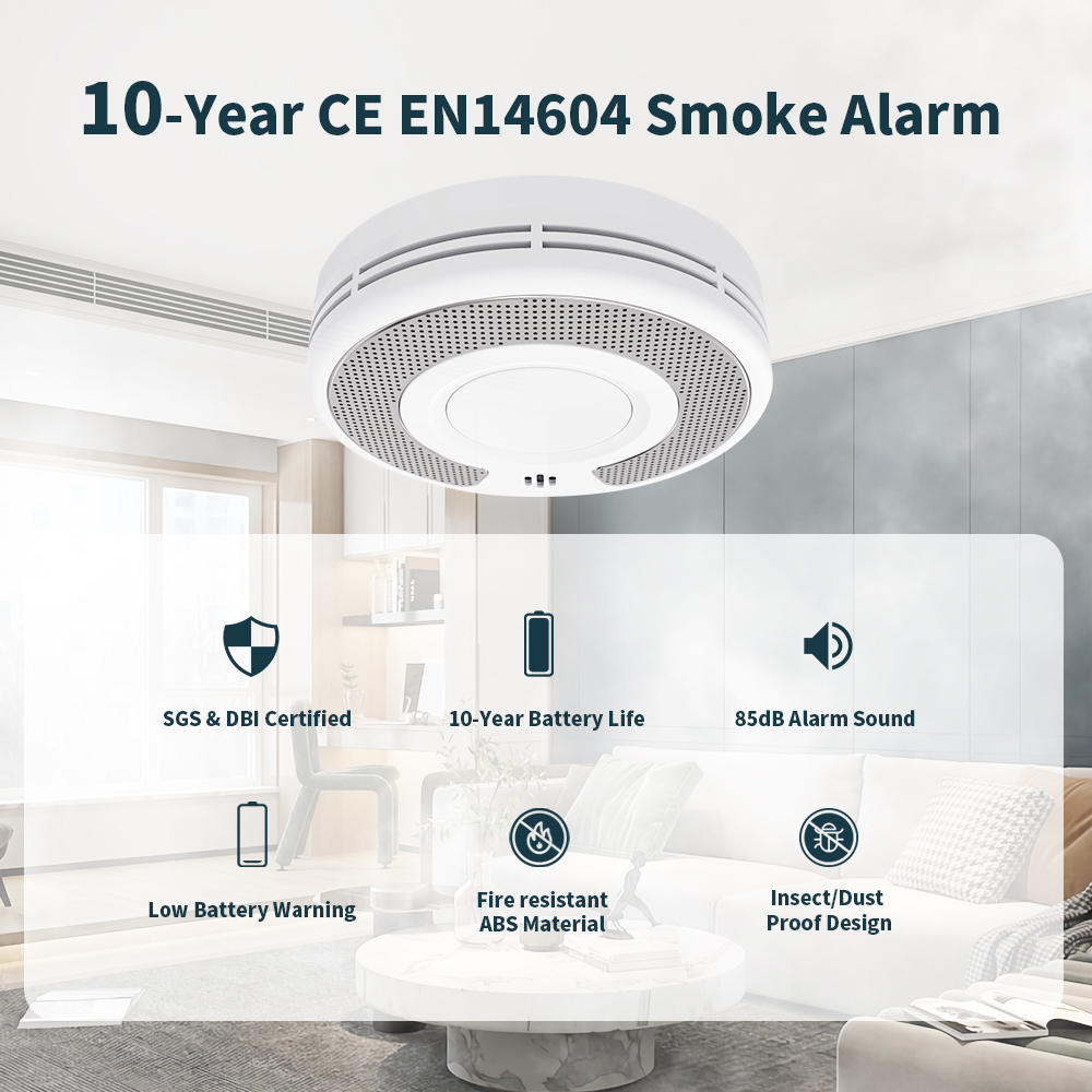 Smoke Detector Interconnected - Alarm Asap Mandiri, Detektor Asap dengan