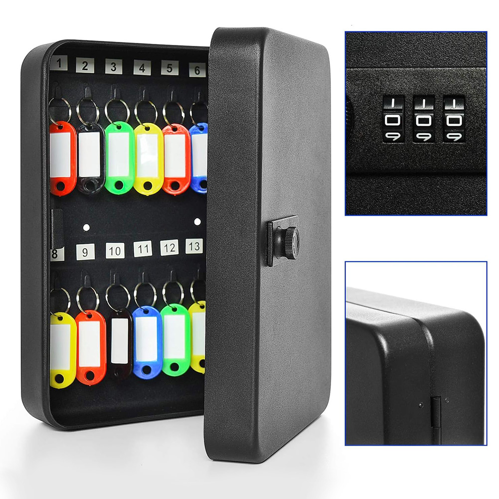Lockbox Key Secure - Kombinasi kunci kabinet 20 kunci kait
