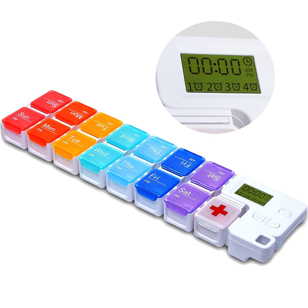 Medicine Cabinet Lock - Pengatur pil 7 hari dengan pengingat