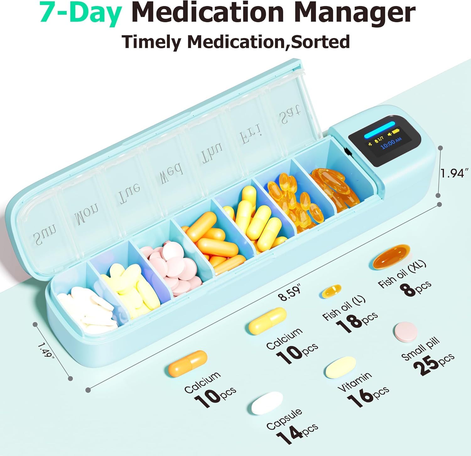 Kotak Pil Pintar dengan Alarm  - Medicine Cabinet Lock ulasan dan harga