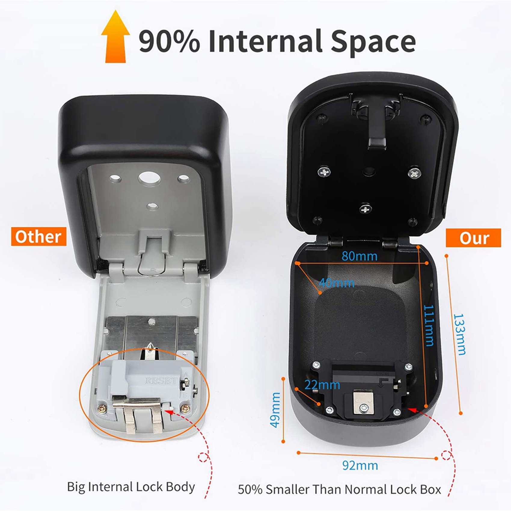 Kotak Kunci ABKN-2X untuk Dind - Lockbox Key Secure ulasan dan harga