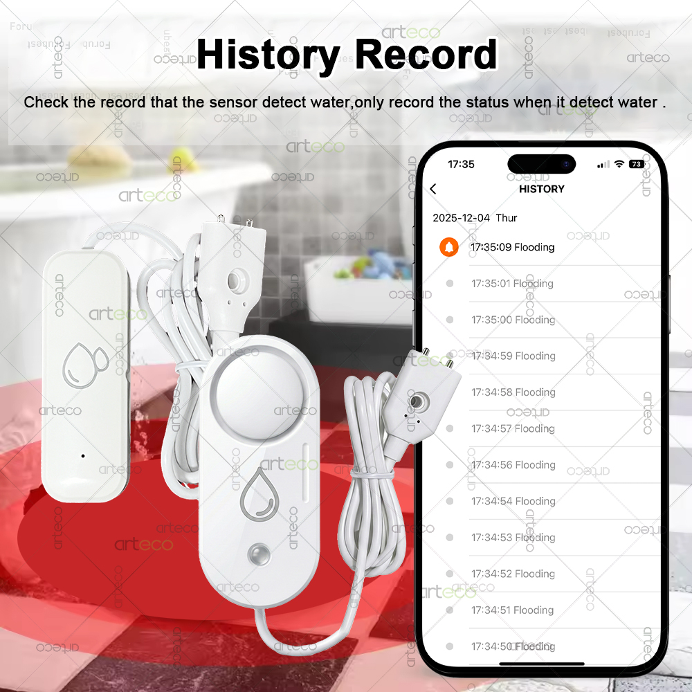 Sensor Kebocoran Air Zigbee De - Water Alarm Sensor ulasan dan harga