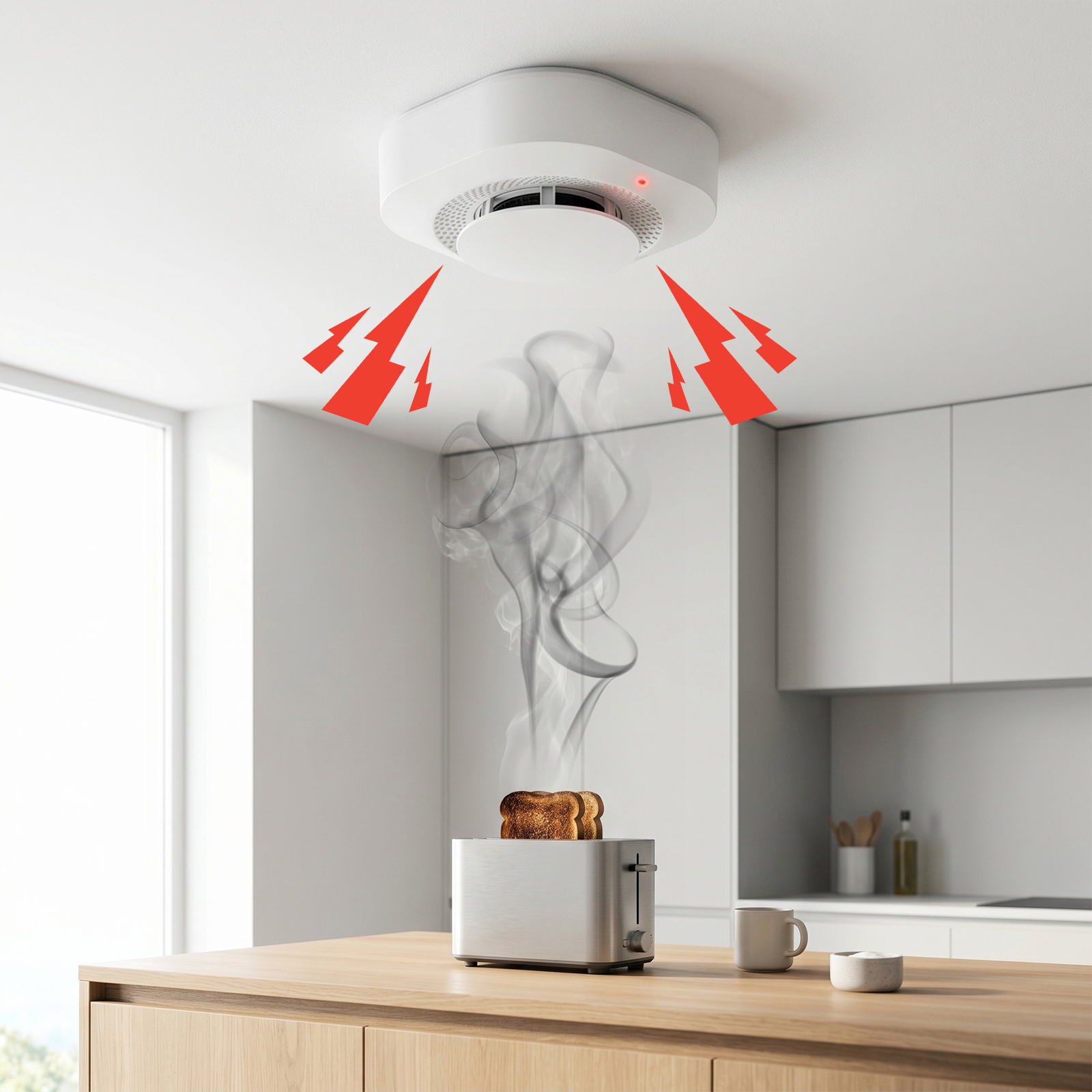 4 / 6 / 8 / 12 PCS Detektor As - Smoke Detector Interconnected ulasan dan harga