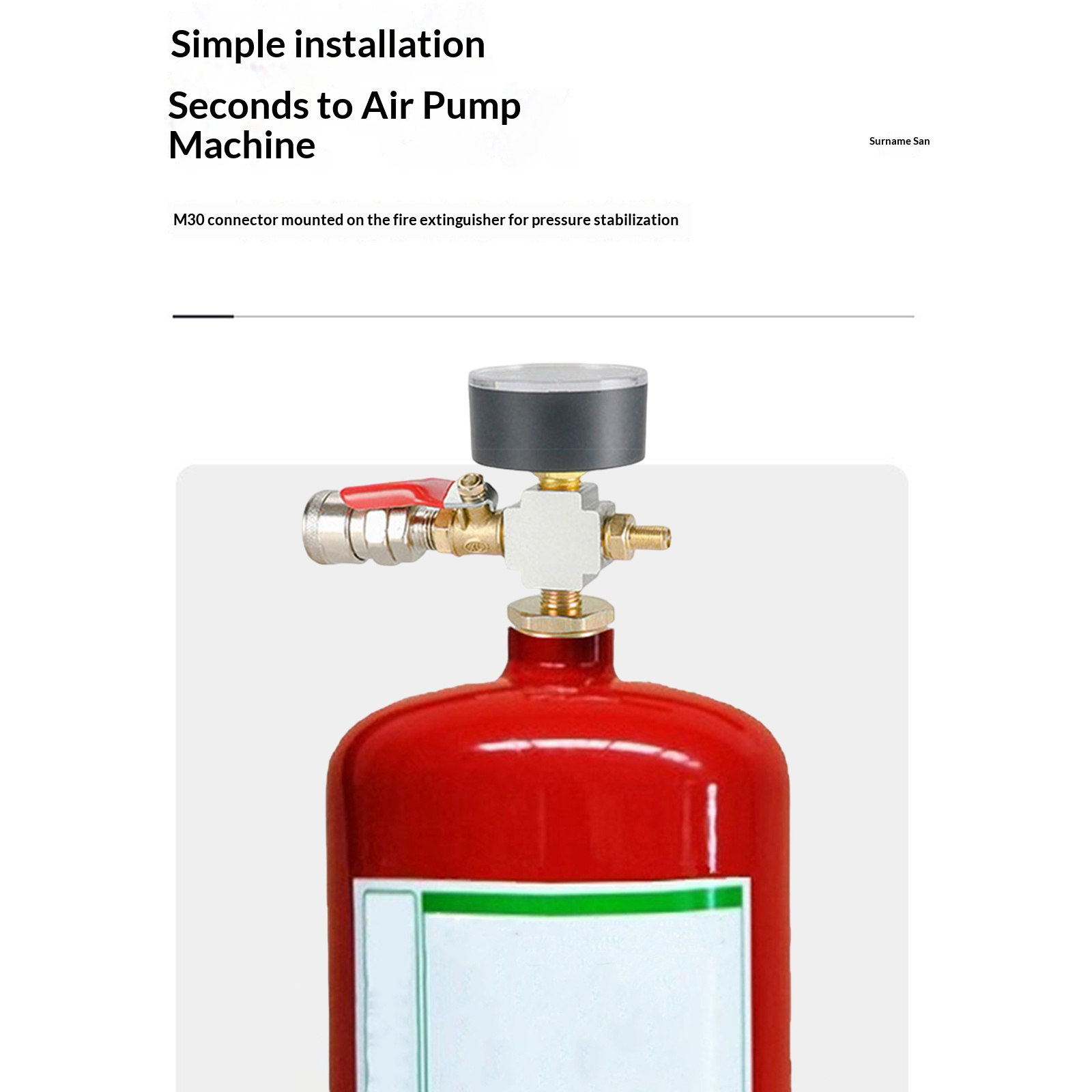 Adaptor Tekanan Tangki Udara K - Fire Extinguisher Small ulasan dan harga