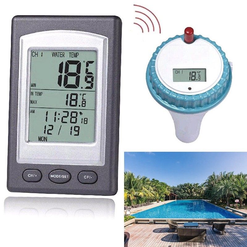 Digtal Kolam Renang Termometer - Pool Alarm Float ulasan dan harga