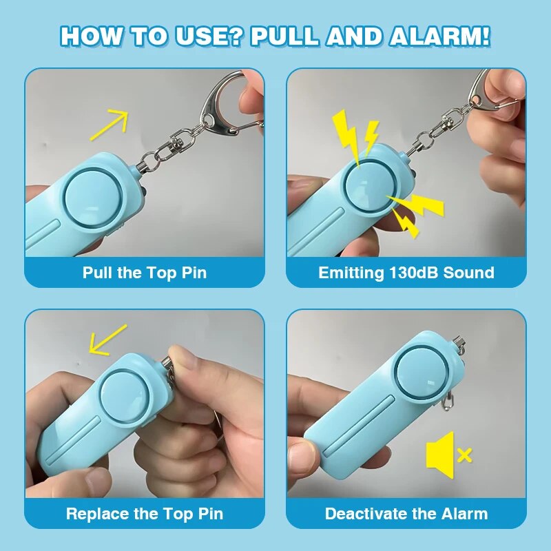 Alarm keamanan pribadi pertaha - Personal Alarm Keychain ulasan dan harga
