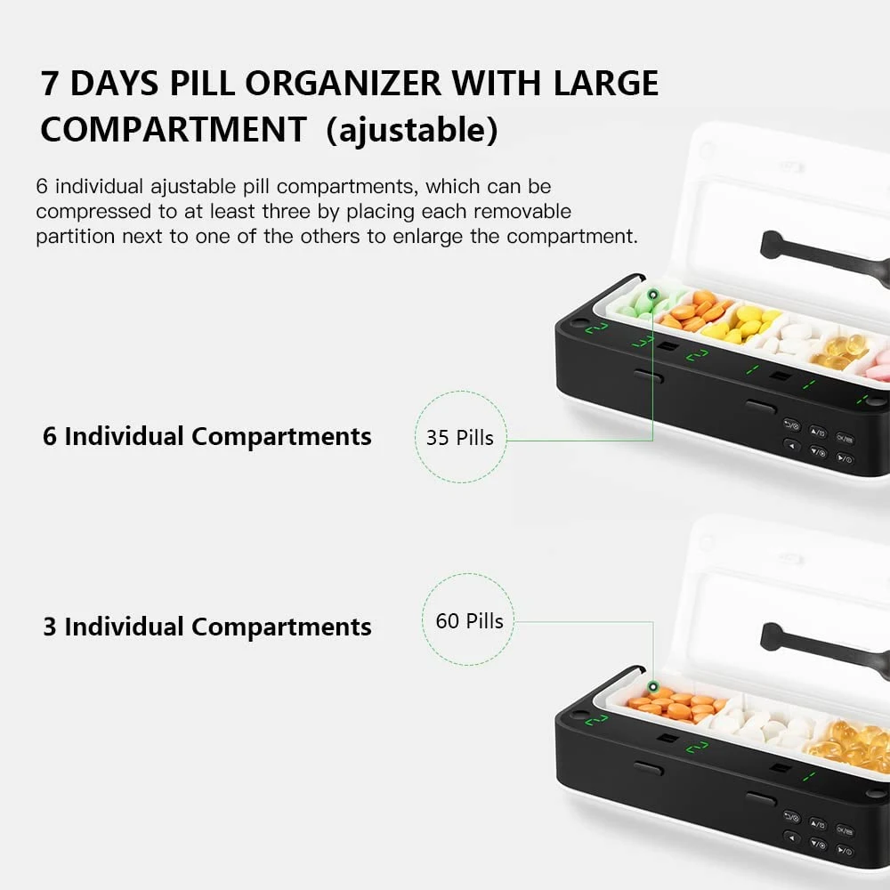 Dispenser pil dengan Alarm har - Medicine Cabinet Lock ulasan dan harga