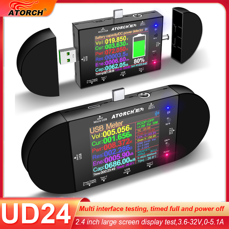 UD24 2.4'inch USB Tester DC5.5 - Co Detector Plug ulasan dan harga