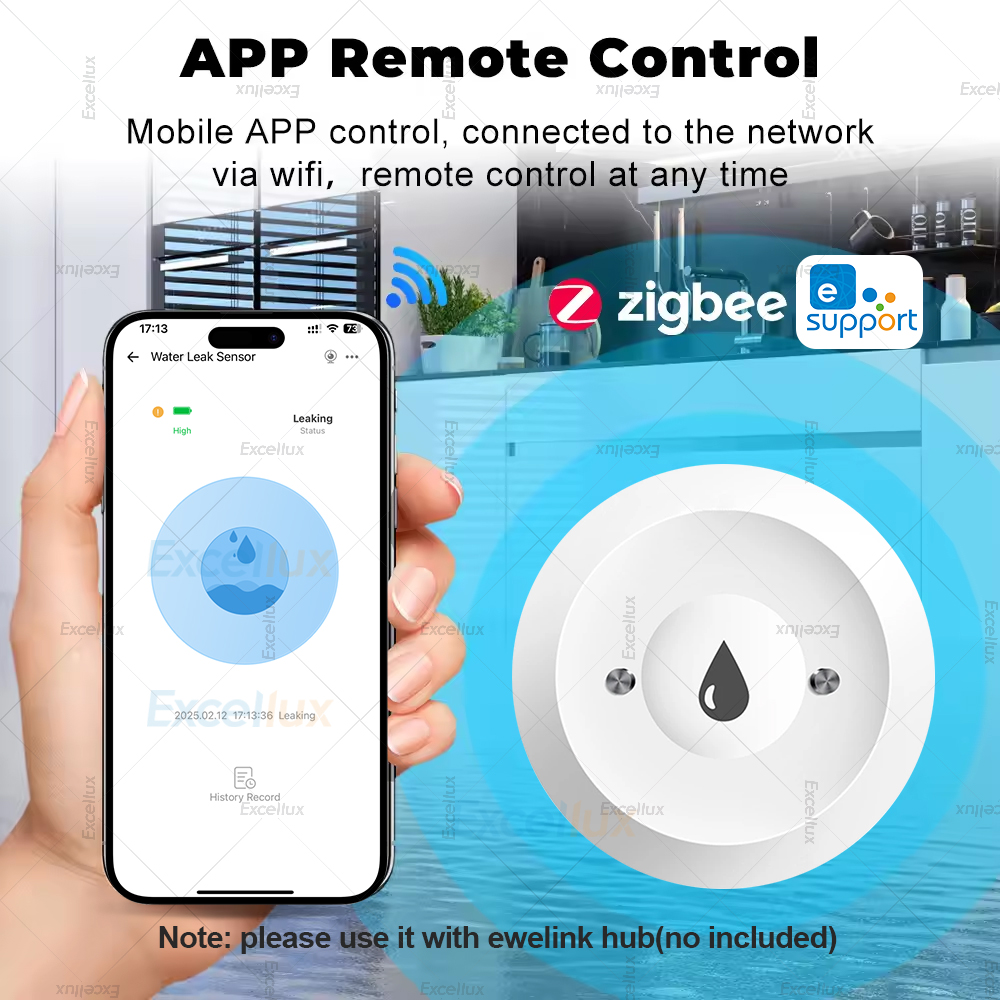 Ewelink Zigbee 3.0 Alarm Senso - Water Alarm Sensor ulasan dan harga