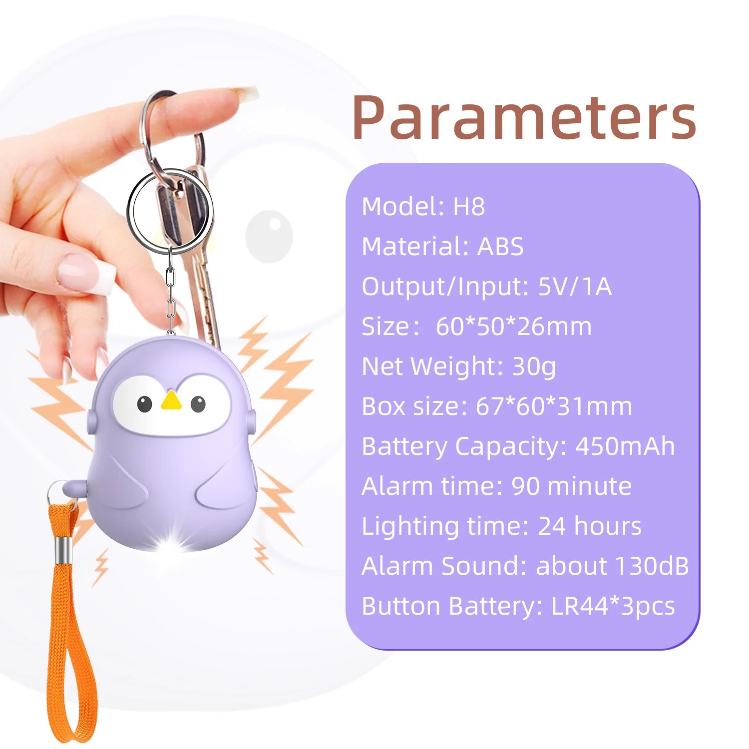 Alarm Pertahanan Diri Pribadi  - Personal Alarm Keychain ulasan dan harga