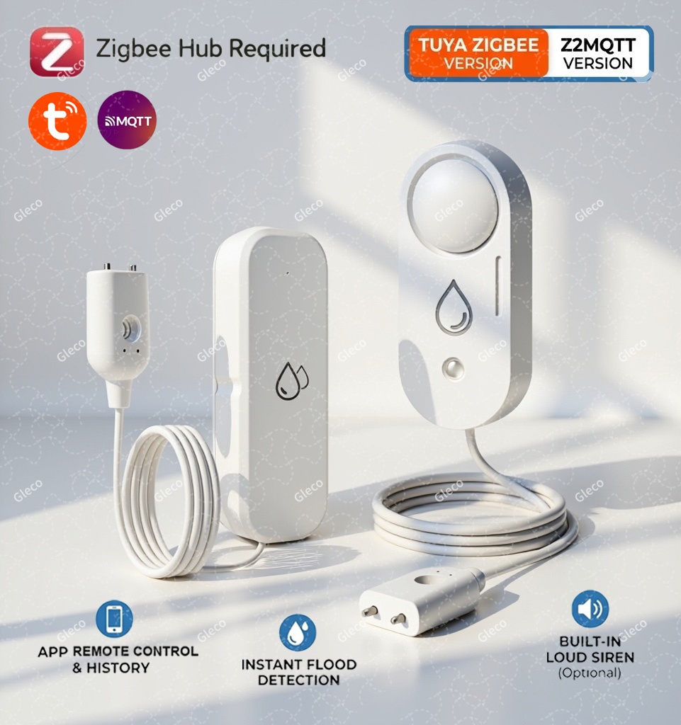 Sensor Kebocoran Air Zigbee De - Water Alarm Sensor ulasan dan harga