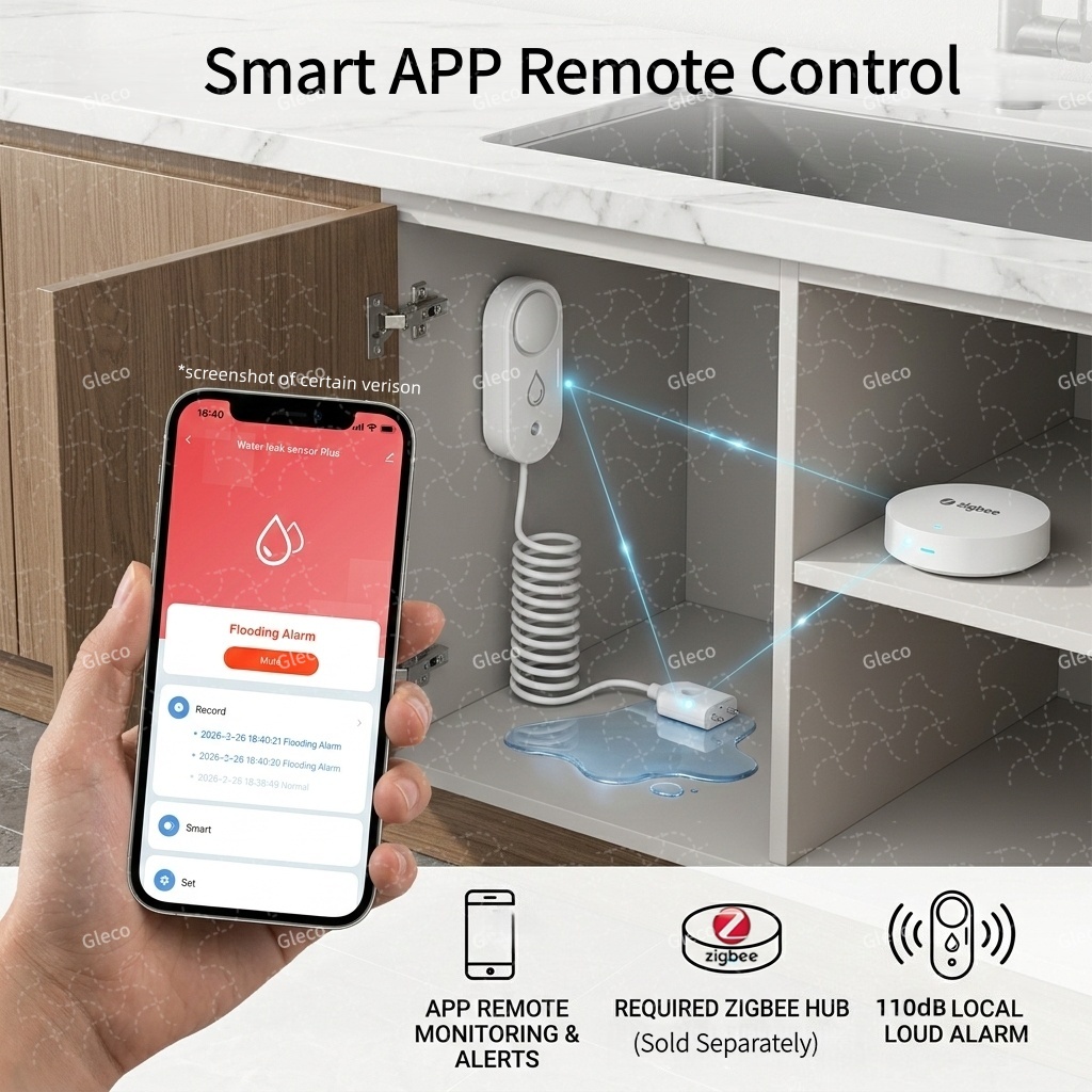 Sensor Kebocoran Air Zigbee De - Water Alarm Sensor ulasan dan harga