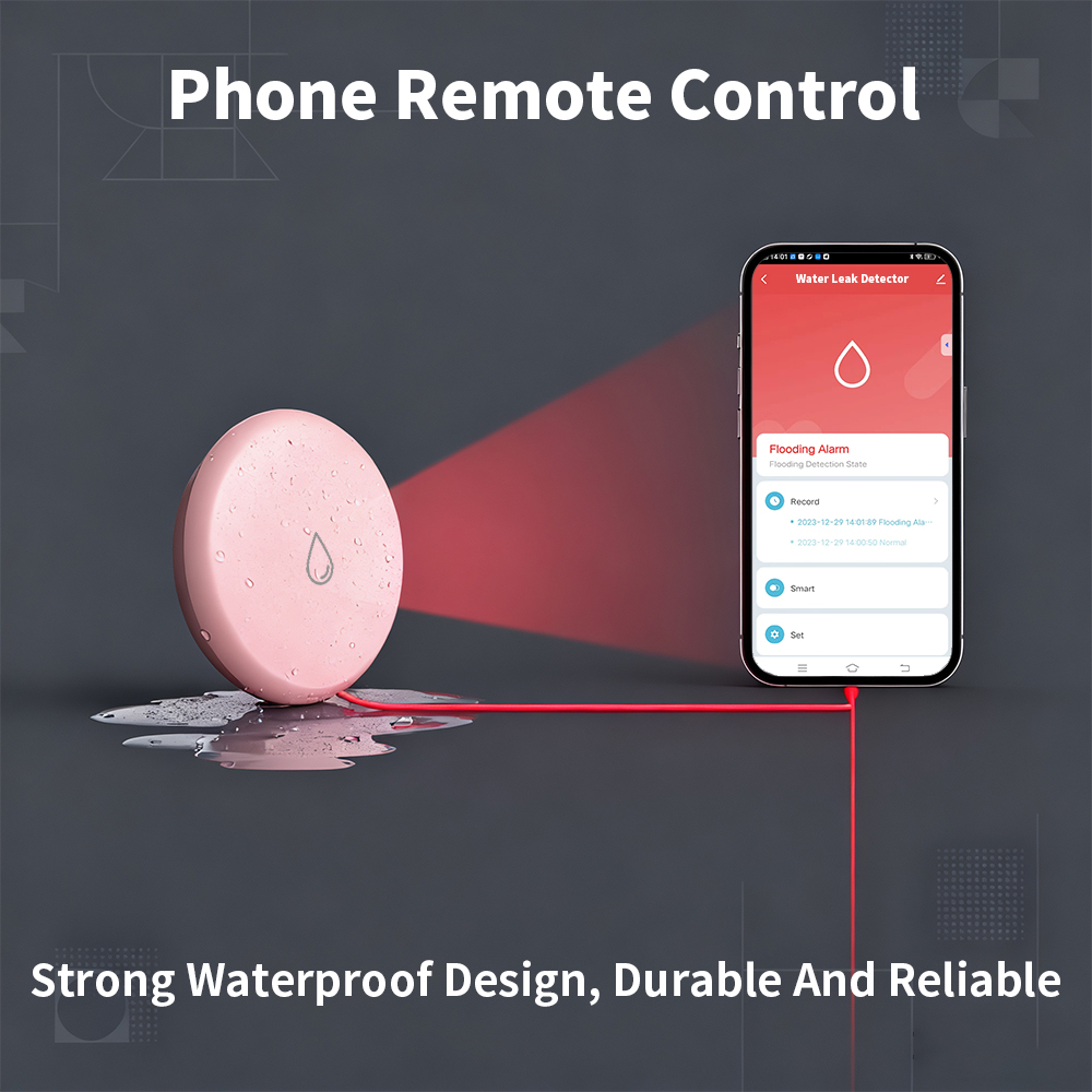 Sensor Kebocoran Zigbee Detekt - Water Alarm Sensor ulasan dan harga