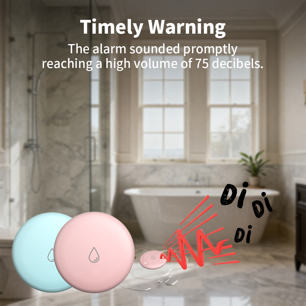 Sensor Kebocoran Zigbee Detekt - Water Alarm Sensor ulasan dan harga
