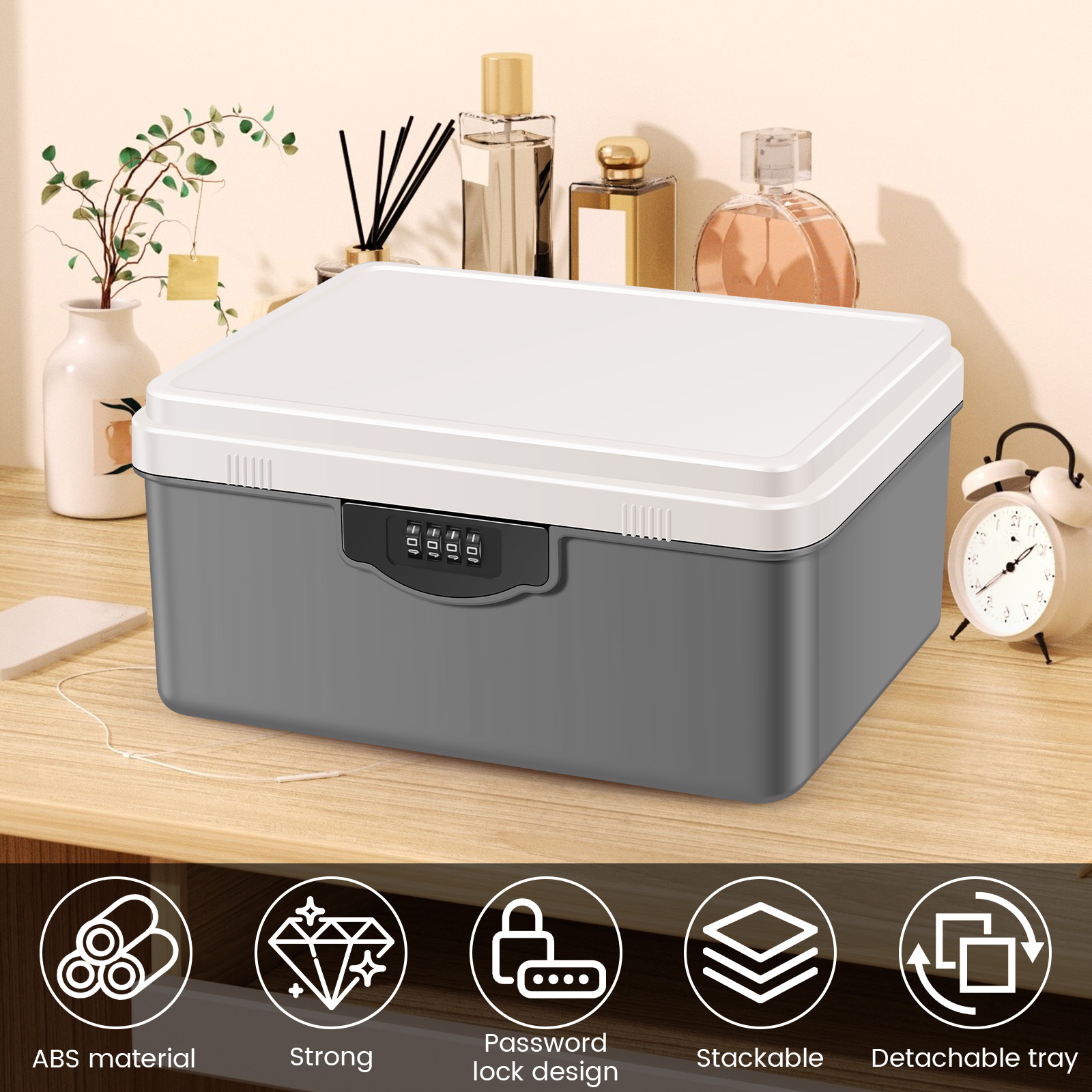 Kotak Aman dengan Kunci Kata S - Medicine Cabinet Lock ulasan dan harga