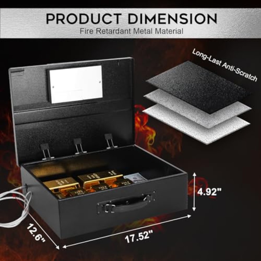 Kotak Brankas Logam Portabel d - Fire Safe Document ulasan dan harga