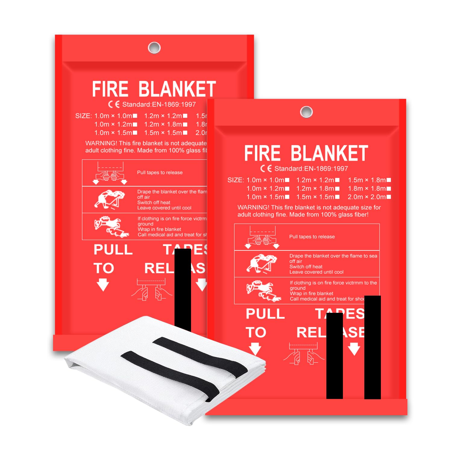Selimut api 2 pak 2x2m/1.5*1.5 - Fire Blanket Kitchen ulasan dan harga