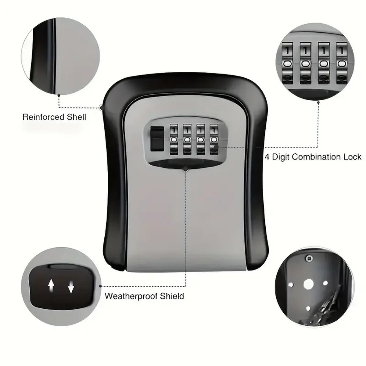 Kotak Kunci Kombinasi Portabel - Lockbox Key Secure ulasan dan harga