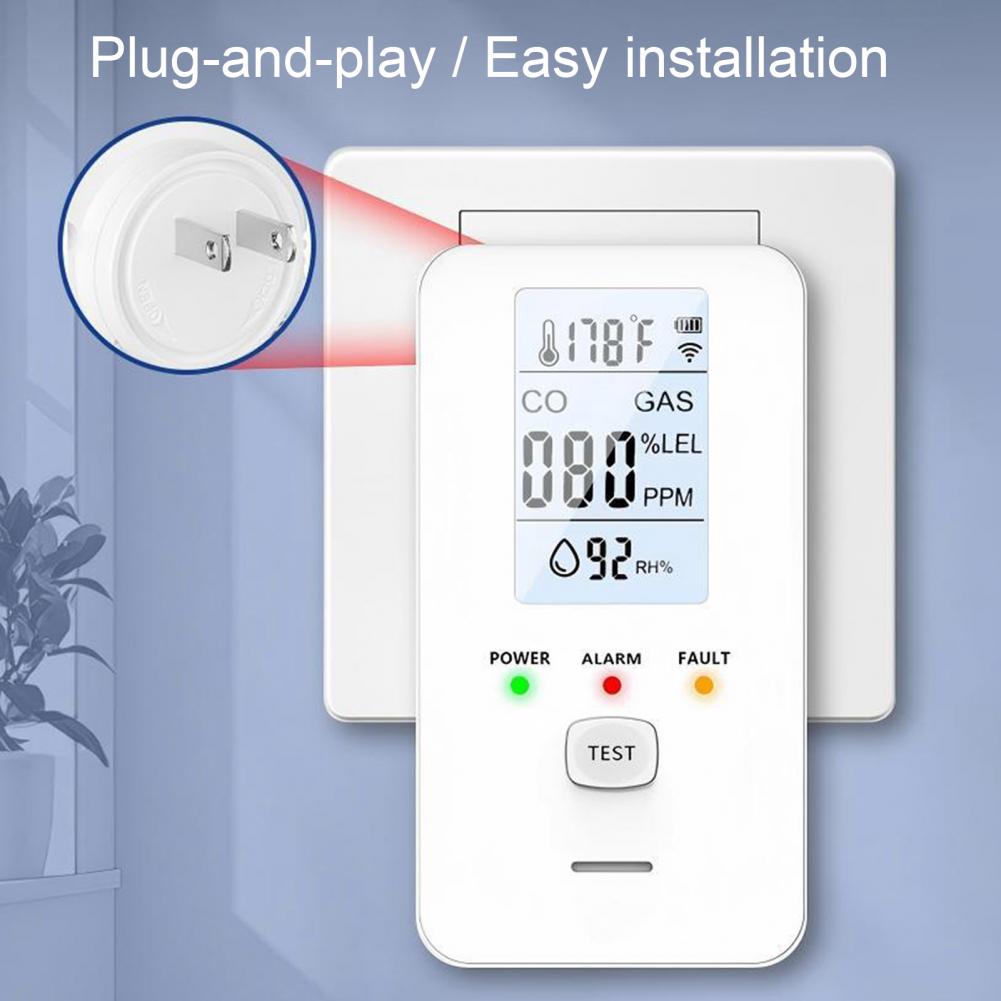 Detektor Gas Alam & Karbon Mon - Co Detector Plug ulasan dan harga