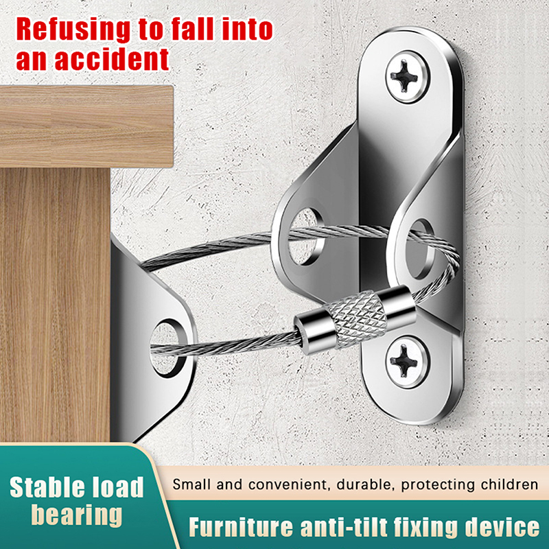 1Set Pengikat Furnitur Anti-Ti - Earthquake Anchor Strap ulasan dan harga