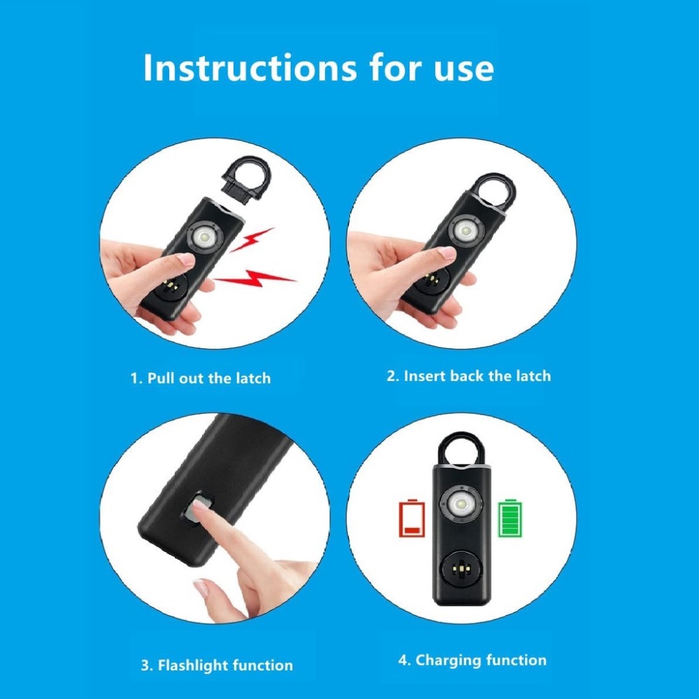 130 Alarm Pribadi Suara Keras  - Personal Alarm Keychain ulasan dan harga