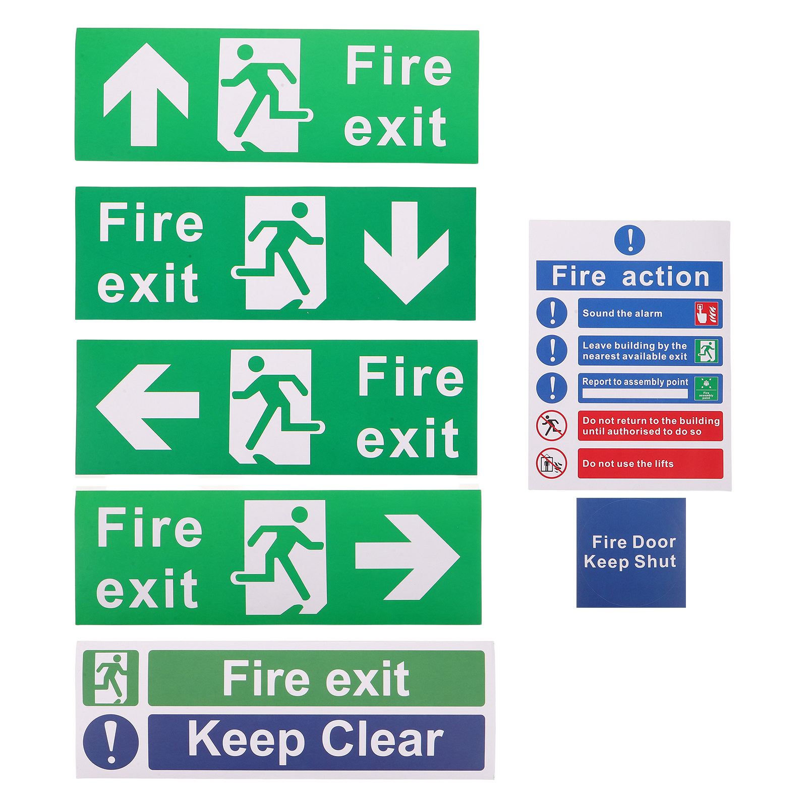 21 Buah Set Tanda Keluar Darur - Emergency Exit Sign ulasan dan harga