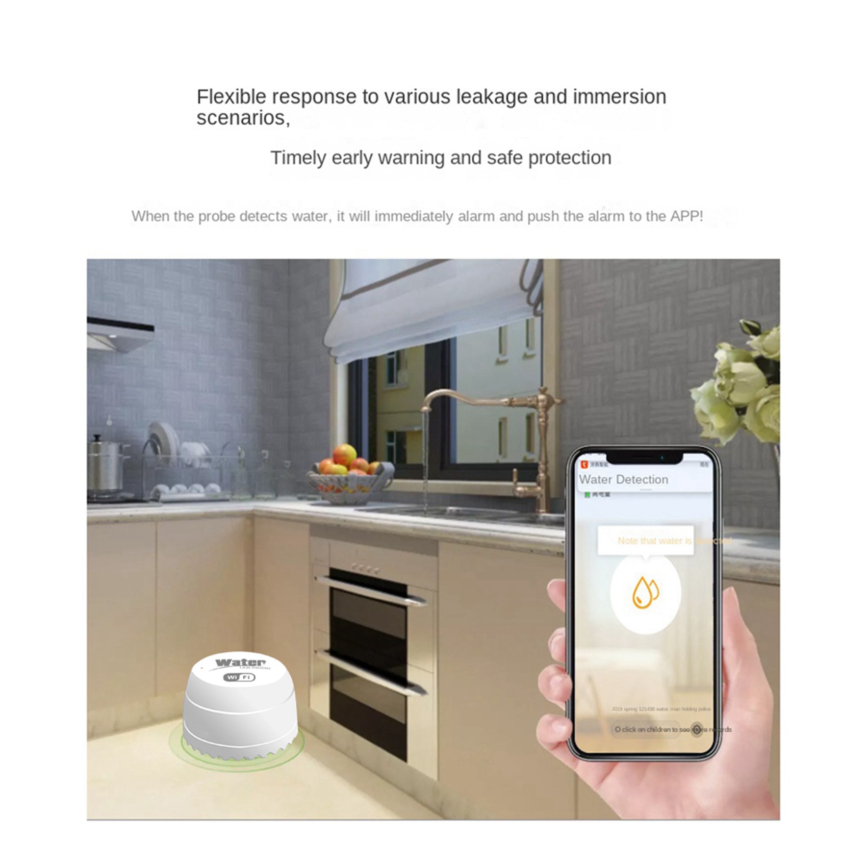 ABKW-3X Wifi Crow Smart Water  - Water Alarm Sensor ulasan dan harga