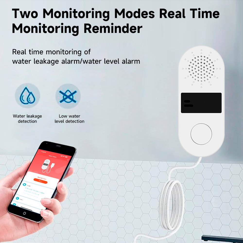 Tuya detektor kebocoran air Wi - Water Alarm Sensor ulasan dan harga