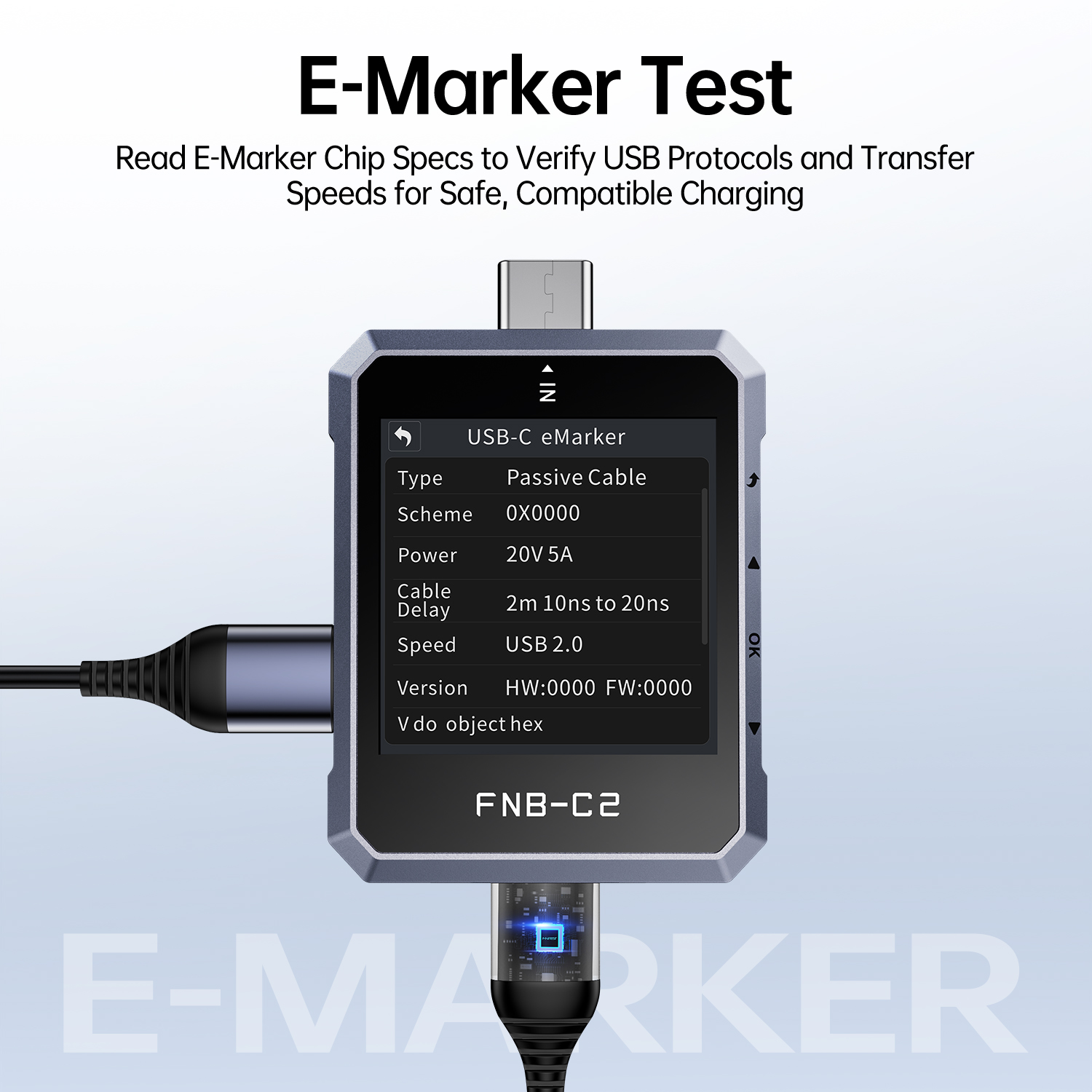 FNB-C2 USB Tester Tipe-C PD QC - Co Detector Plug ulasan dan harga