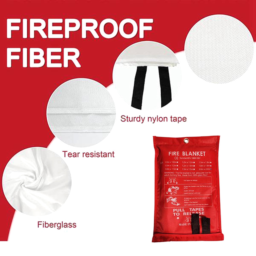 AED2-Tikar Darurat Anti Api, T - Fire Blanket Kitchen ulasan dan harga