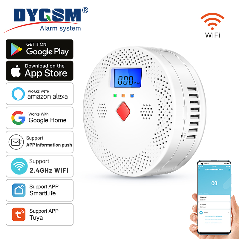Tuya Alarm detektor karbon mon - Co Detector Plug ulasan dan harga