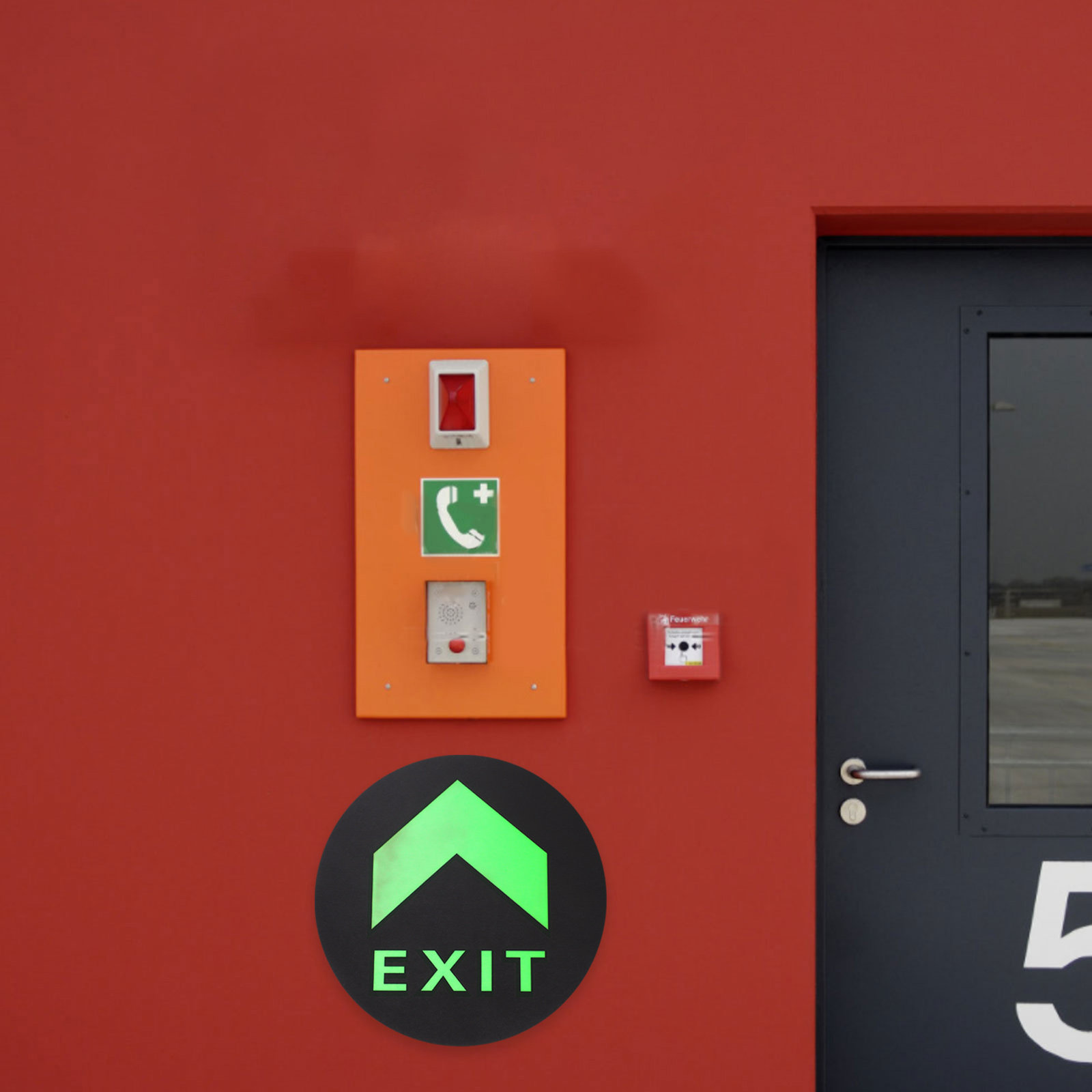 5 Buah Stiker Tanda Keluar Ber - Emergency Exit Sign ulasan dan harga