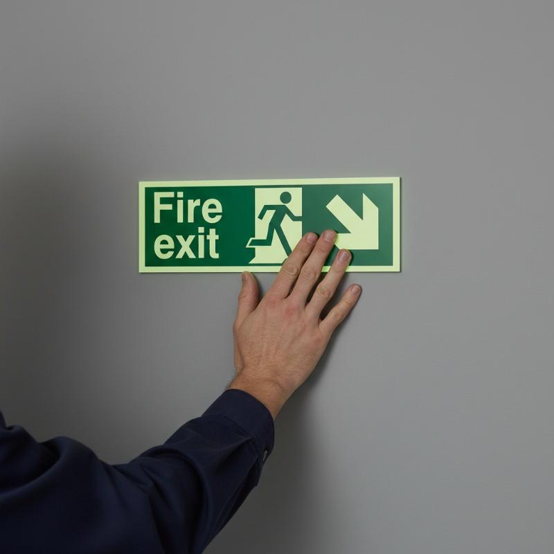 1 Lembar Stiker Label Tanda Ke - Emergency Exit Sign ulasan dan harga