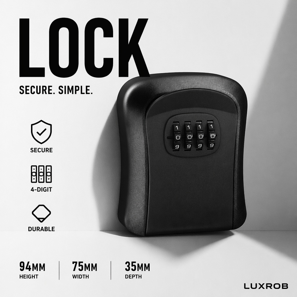 Kotak Penyimpanan Kunci Tahan  - Lockbox Key Secure ulasan dan harga