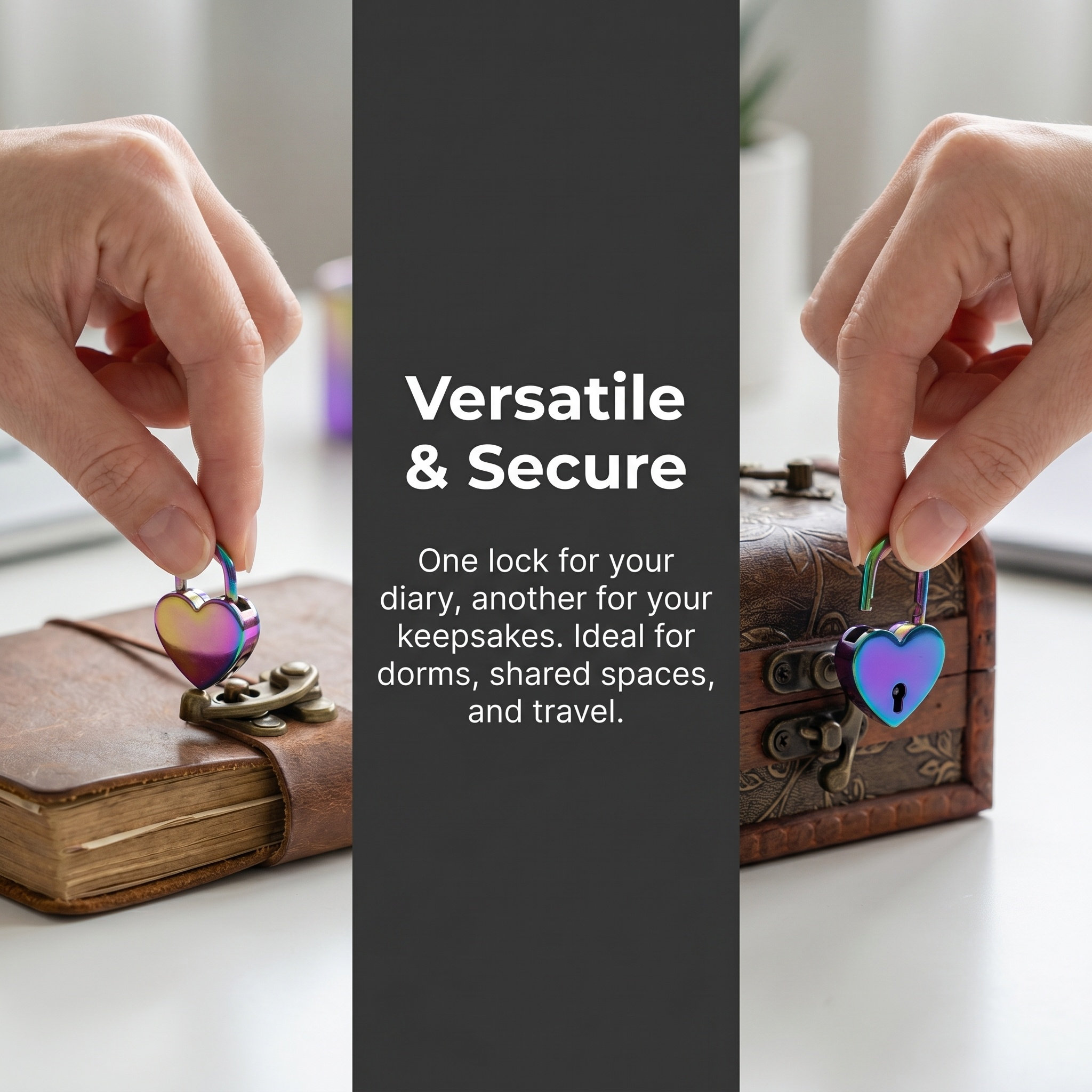 2Set Gembok Mini Berbentuk Hat - Lockbox Key Secure ulasan dan harga