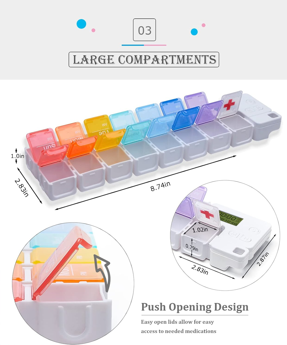 Pengatur pil 7 hari dengan pen - Medicine Cabinet Lock ulasan dan harga